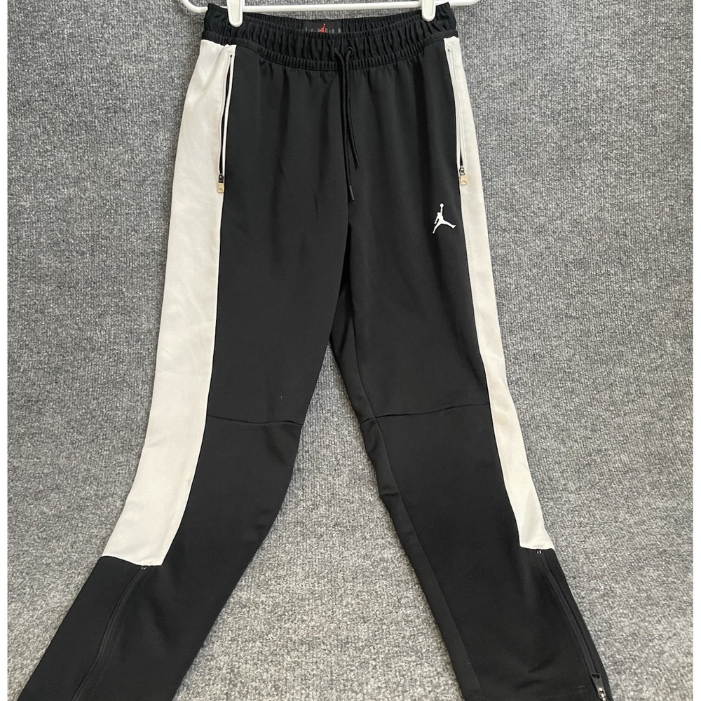 Jordan Jumpman Tricot Track Pants Mens M Ankle Zipper Black CN8344 012